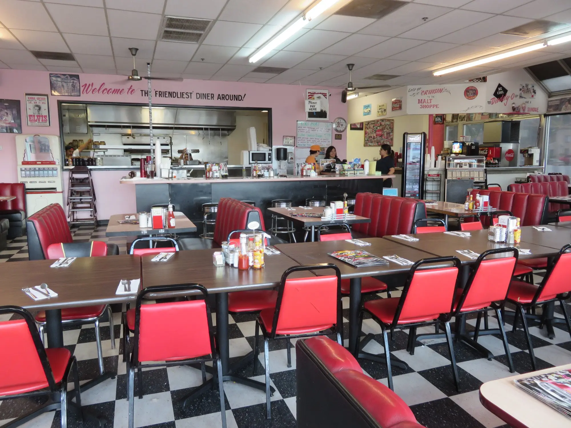 Omelet House 50's diner header